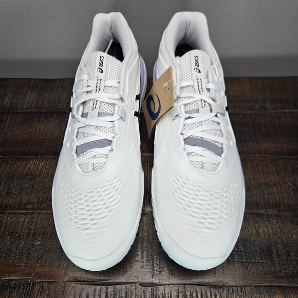 NEW ASICS Gel Resolution X Mens Size 13 Court Shoes White Black 1041A481 main image 12